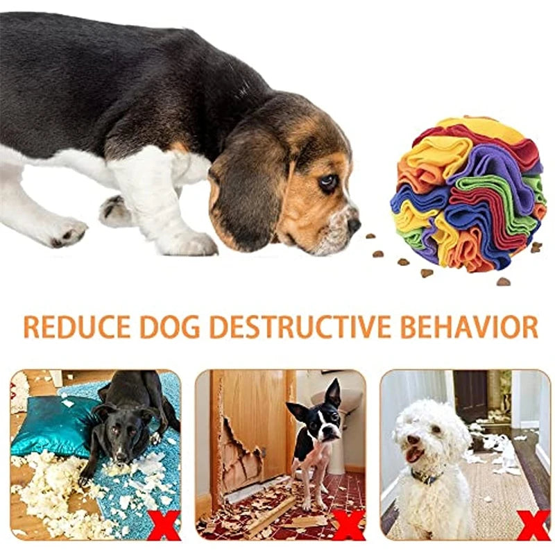 Interactive Snuffle Ball Mat for Dogs and Cats - Puzzle Training Blanket with Detachable Pads for Engaging Play and Learning