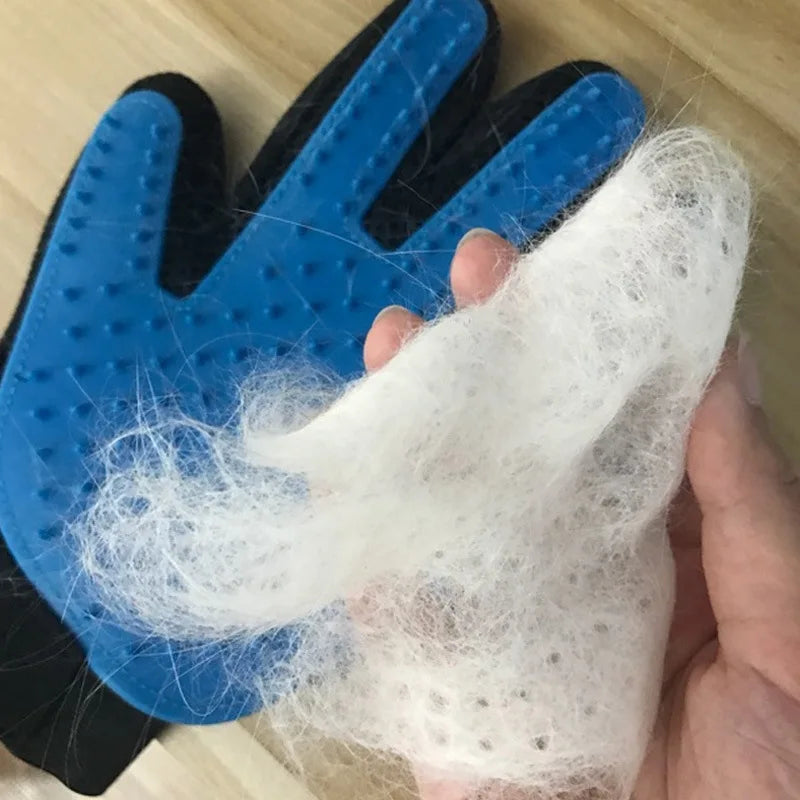 Pet Grooming Glove for Cats and Dogs - Deshedding Brush and Massage Tool for Bathing and Hair Removal