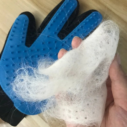 Pet Grooming Glove for Cats and Dogs - Deshedding Brush and Massage Tool for Bathing and Hair Removal