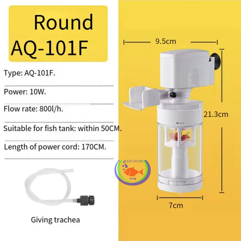 Three-in-One Aquarium Filter Pump with Oxygenation - 220-240V