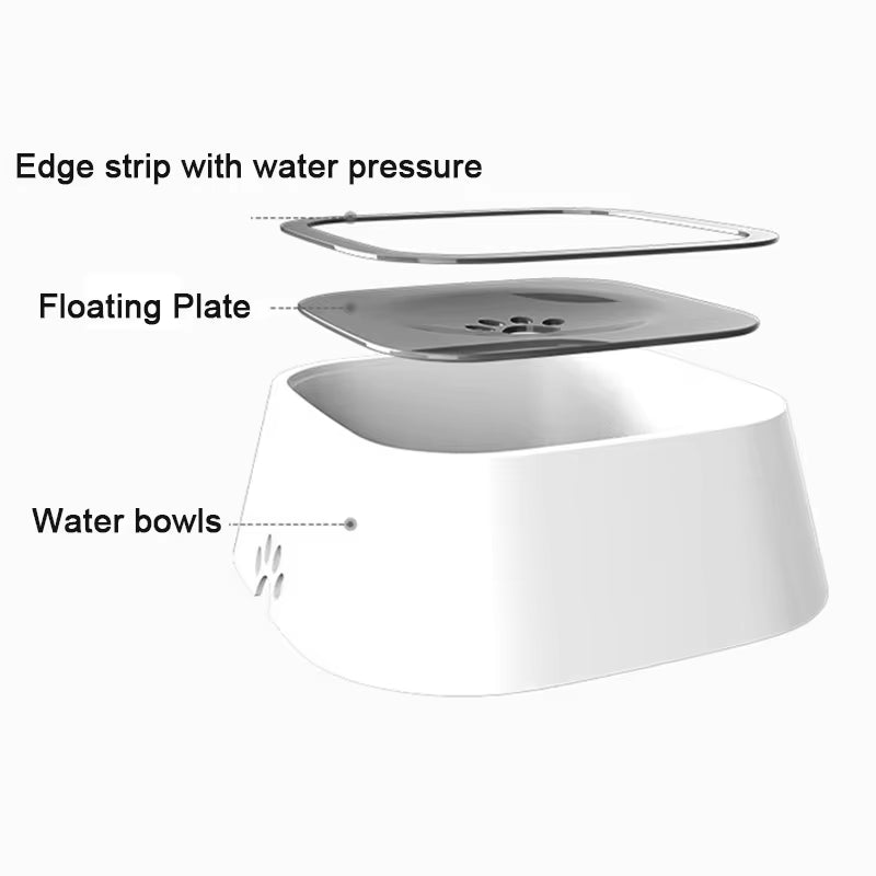 Floating Pet Water Bowl for Dogs and Cats - Splash-Free Design and Portable Water Dispenser