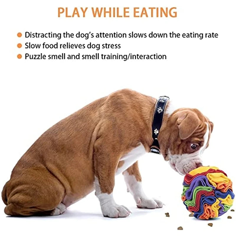 Interactive Snuffle Ball Mat for Dogs and Cats - Puzzle Training Blanket with Detachable Pads for Engaging Play and Learning