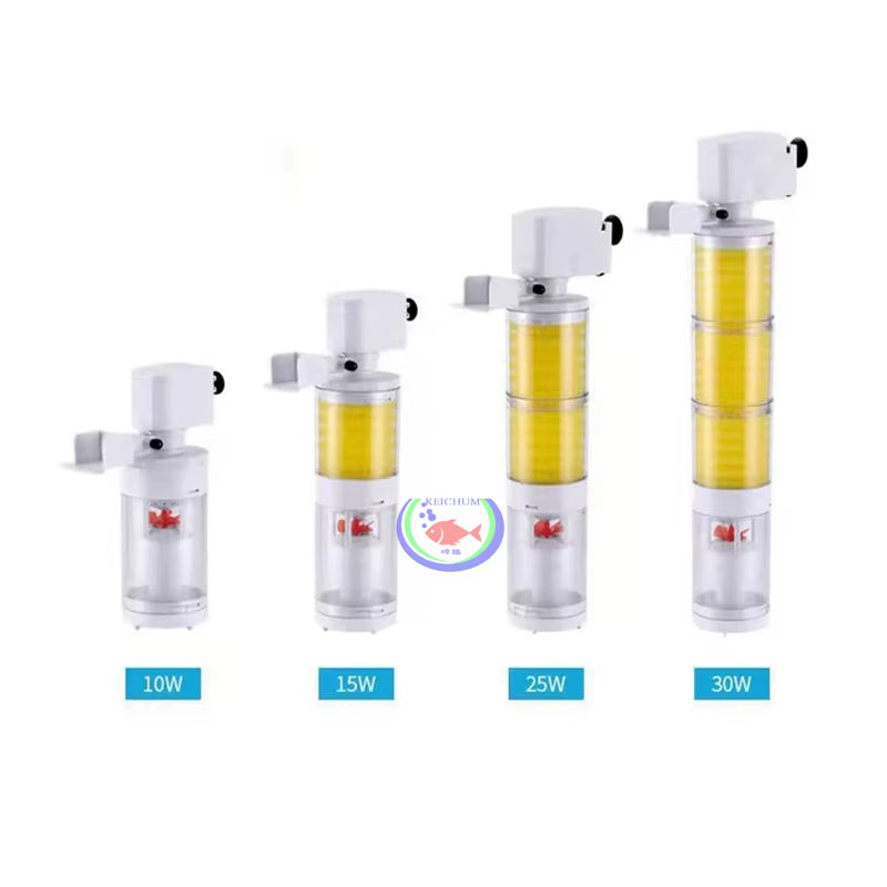Three-in-One Aquarium Filter Pump with Oxygenation - 220-240V