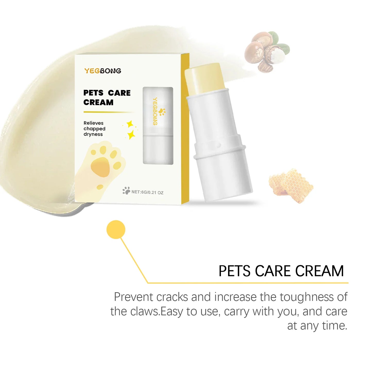 Ultimate Pet Paw Balm Stick - Vet Recommended Moisturizing Care for Dogs & Cats with Dry, Cracked Pads - All Season Protection!