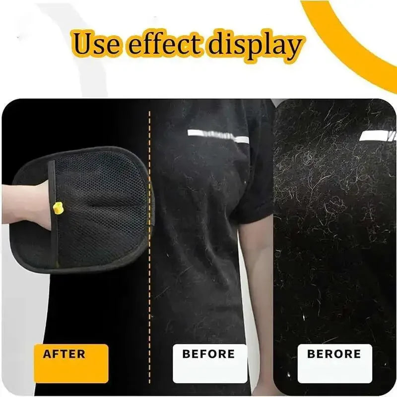 Ultimate Pet Hair Removal Gloves - Reusable Double-Sided Tool for Effortless Fur Cleanup on Carpets and Sofas