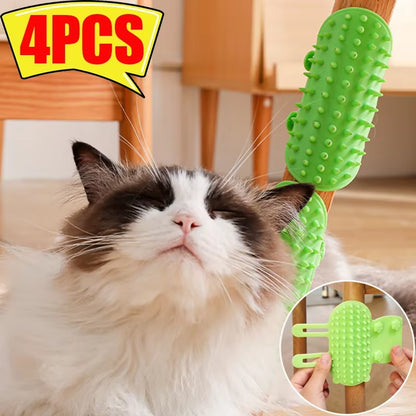 Fur-tastic Feline Fur-Removal Fiesta: The Ultimate Cat & Dog Sass-Brush Combo!