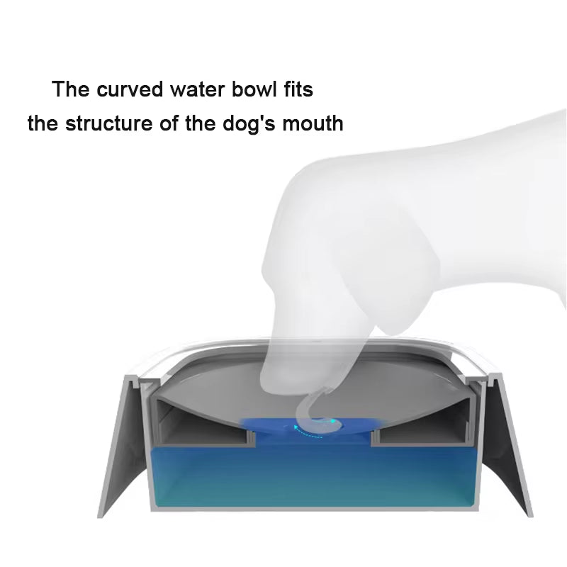 Floating Pet Water Bowl for Dogs and Cats - Splash-Free Design and Portable Water Dispenser