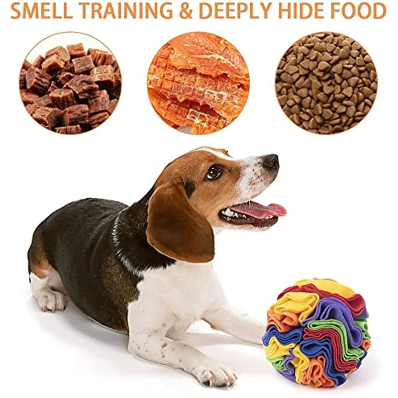 Interactive Snuffle Ball Mat for Dogs and Cats - Puzzle Training Blanket with Detachable Pads for Engaging Play and Learning